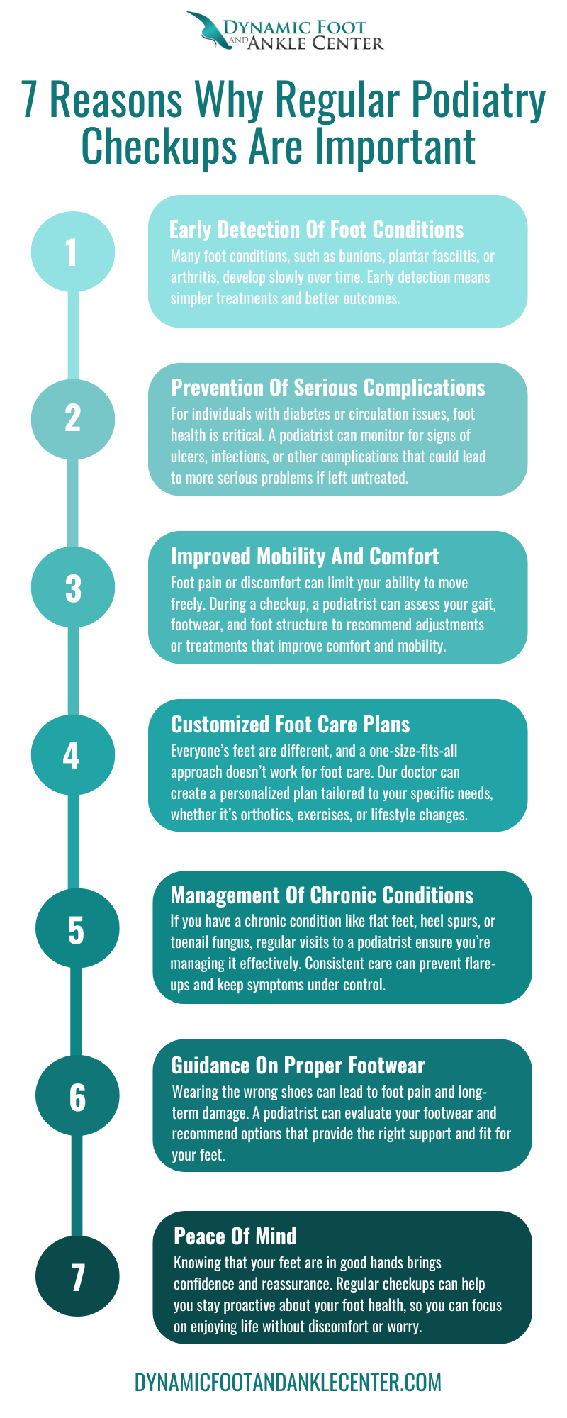 7 Reasons Why Regular Podiatry Checkups Are Important Infographic